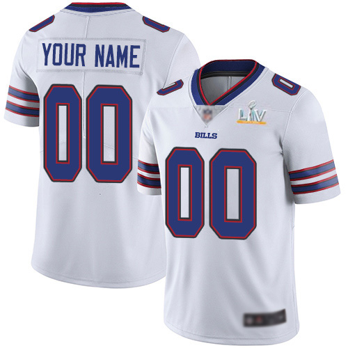 Men's Buffalo Bills ACTIVE PLAYER White NFL 2021 Super Bowl LV Limited Stitched Jersey